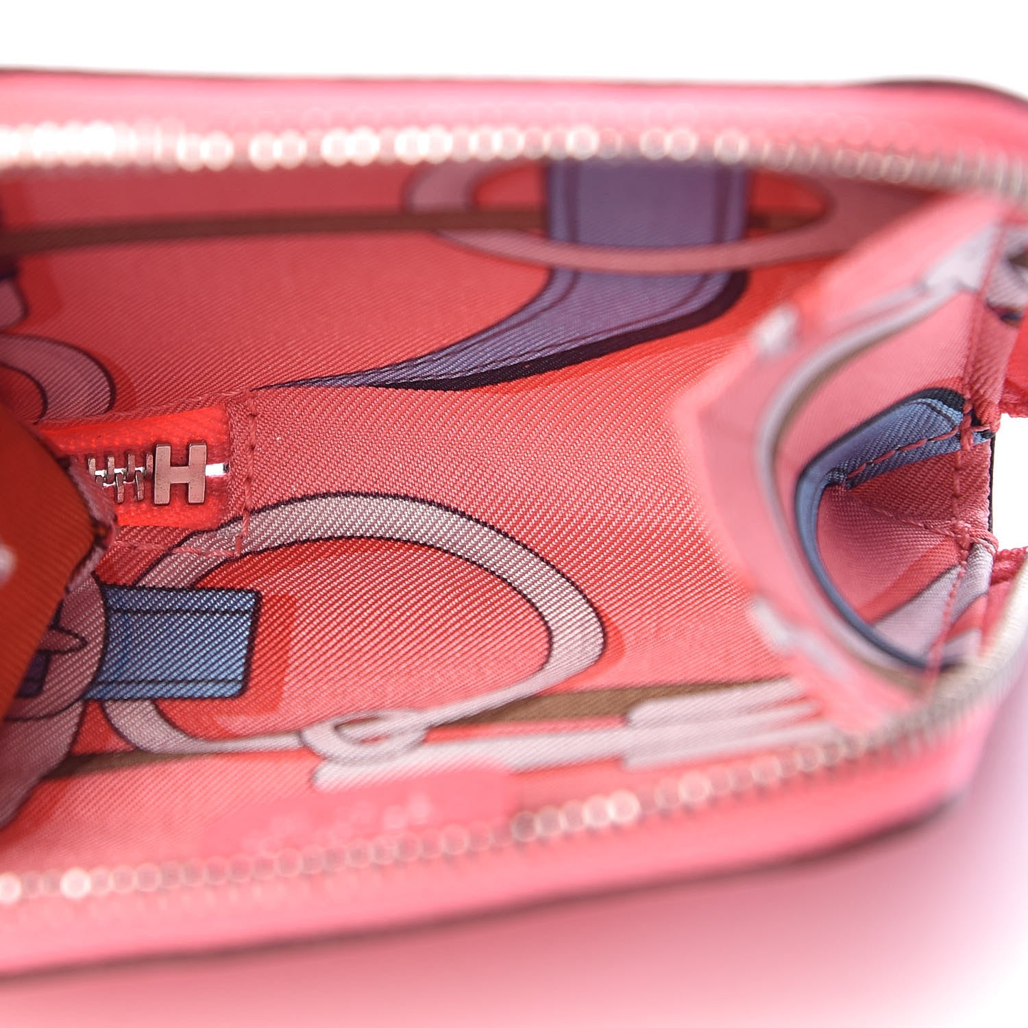 Hermes Epsom Silk'In Coin Purse Rose Azalee 5 of 8