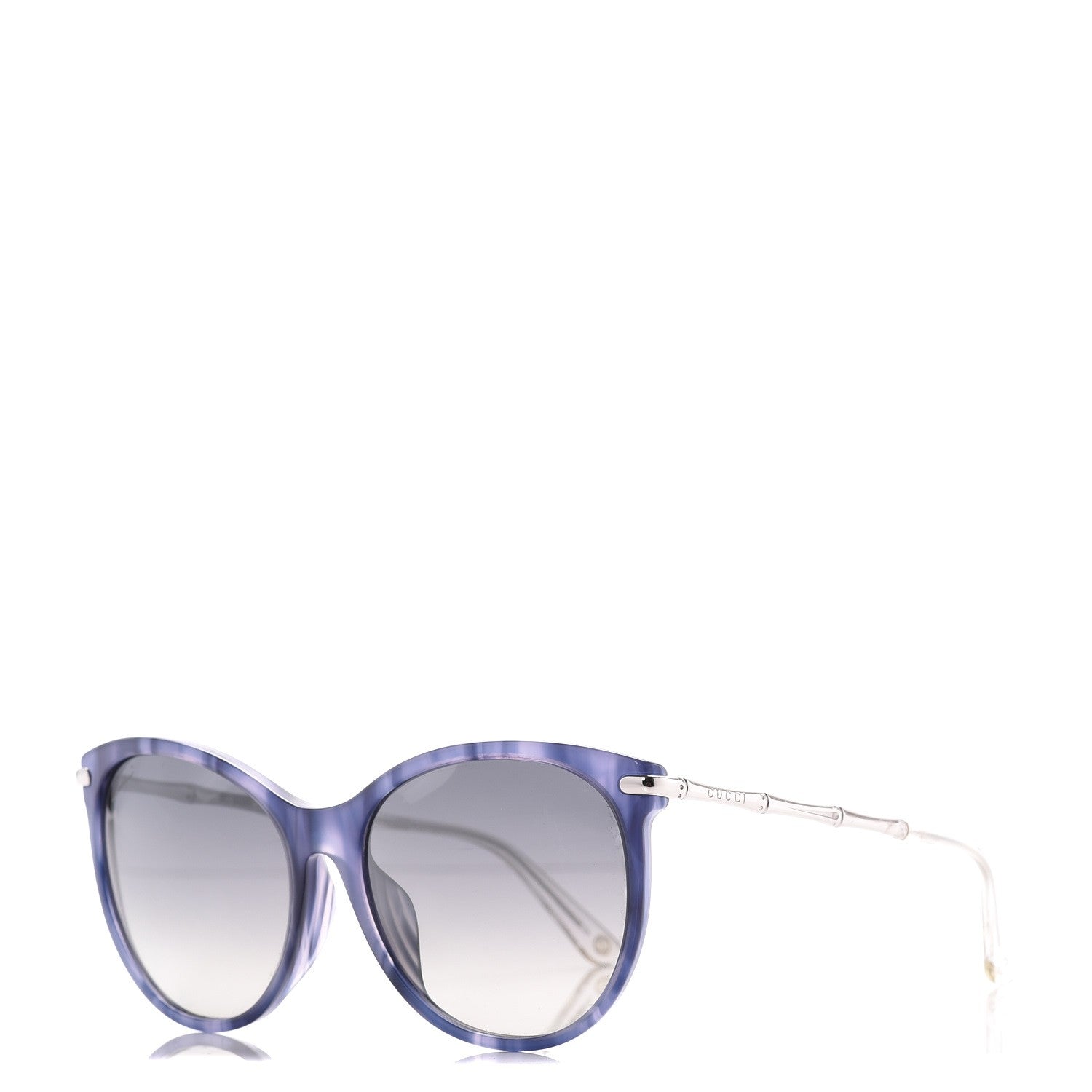 Gucci Bamboo Cat Eye GG 3771/F/S Sunglasses Silver 1 of 7