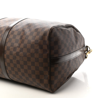 Louis Vuitton Damier Ebene Keepall Bandouliere 55 9 of 9
