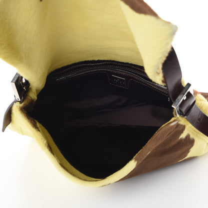 Fendi Calf Hair Mama Baguette Yellow Brown 5 of 11