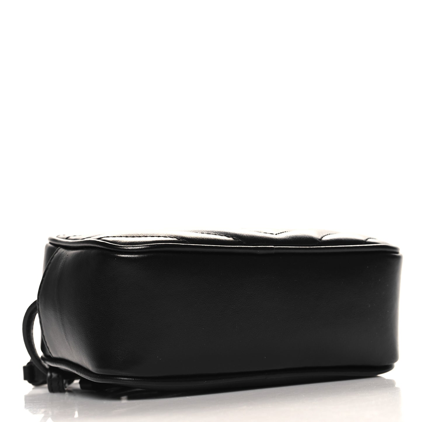 Calfskin Matelasse Monogram Lou Belt Bag Black
