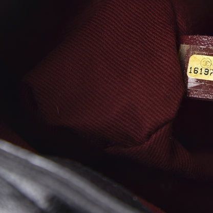 Chanel Glazed Caviar Quilted Small Shiva Tote Black 9 of 10