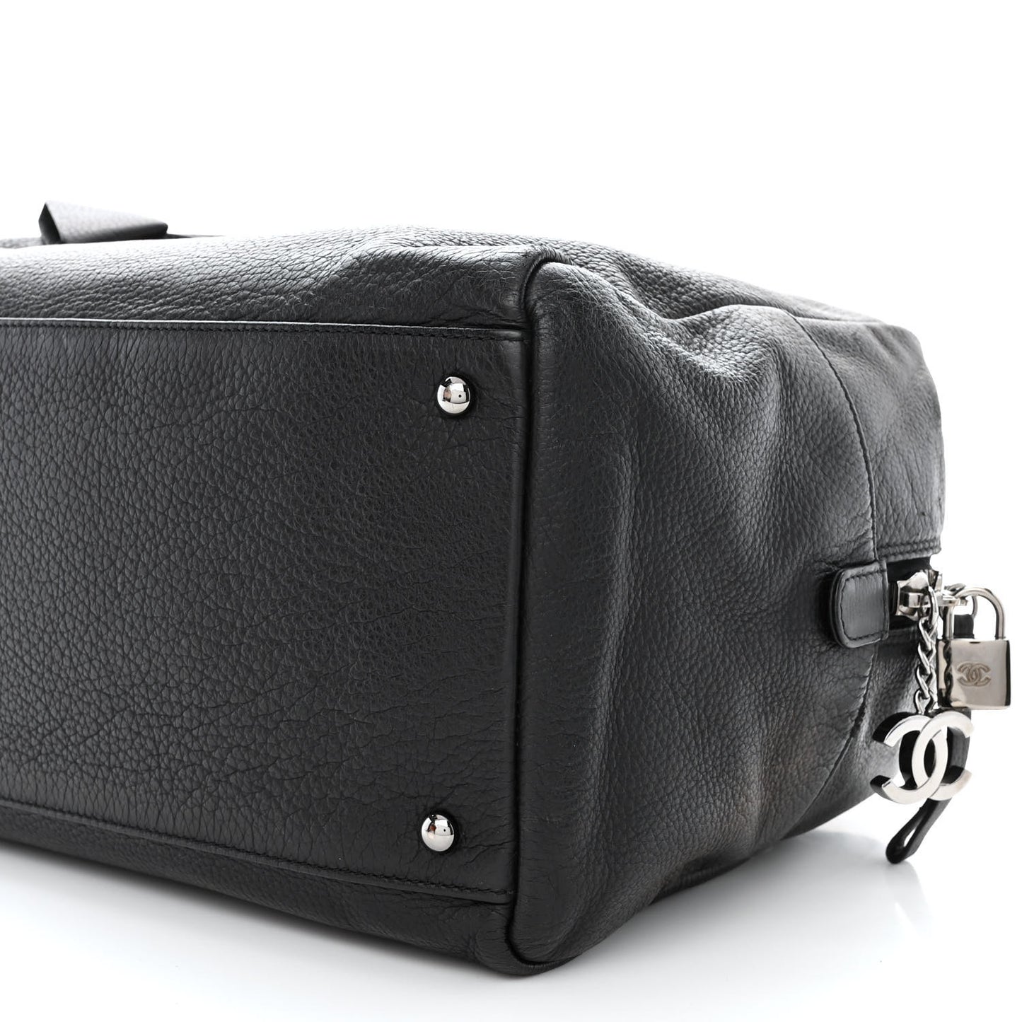 Deerskin Luxe Ligne Large Bowler Black