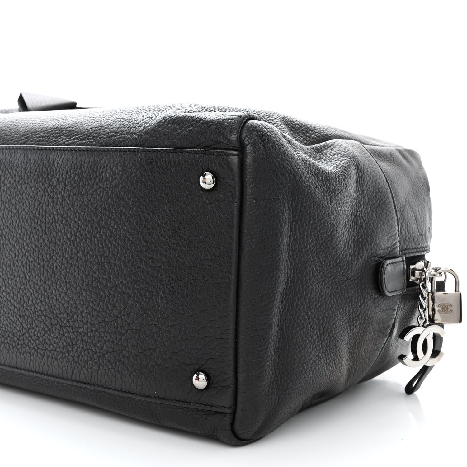 Chanel Deerskin Luxe Ligne Large Bowler Black 10 of 12