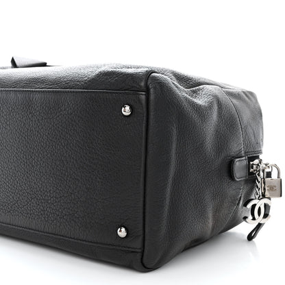 Chanel Deerskin Luxe Ligne Large Bowler Black 10 of 12