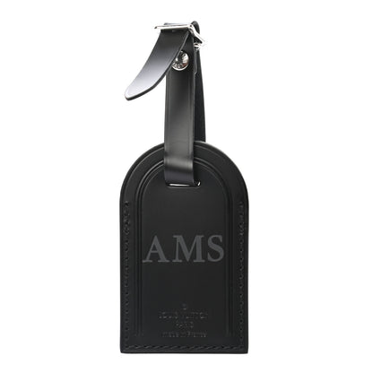 Louis Vuitton Calfskin Luggage Tag Black 1 of 3