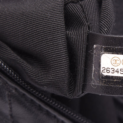 Chanel Calfskin Chevron Waist Belt Bag Black 9 of 14