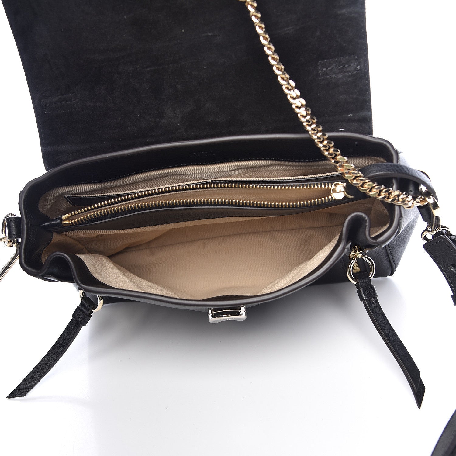 Chloe Calfskin Small Faye Day Shoulder Bag Black 6 of 13