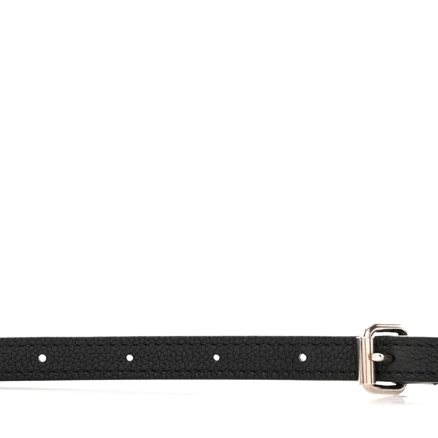 Calfskin Lockme Ever BB Adjustable Shoulder Strap Black