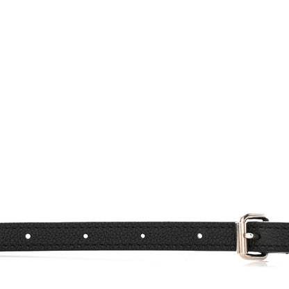 Louis Vuitton Calfskin Lockme Ever BB Adjustable Shoulder Strap Black 3 of 4