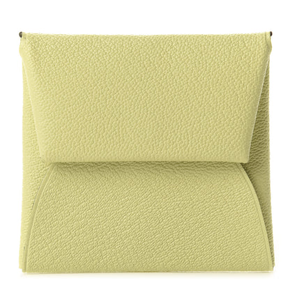 Hermes Chevre Mysore Bastia Coin Purse Jaune Bourgeon 1 of 8