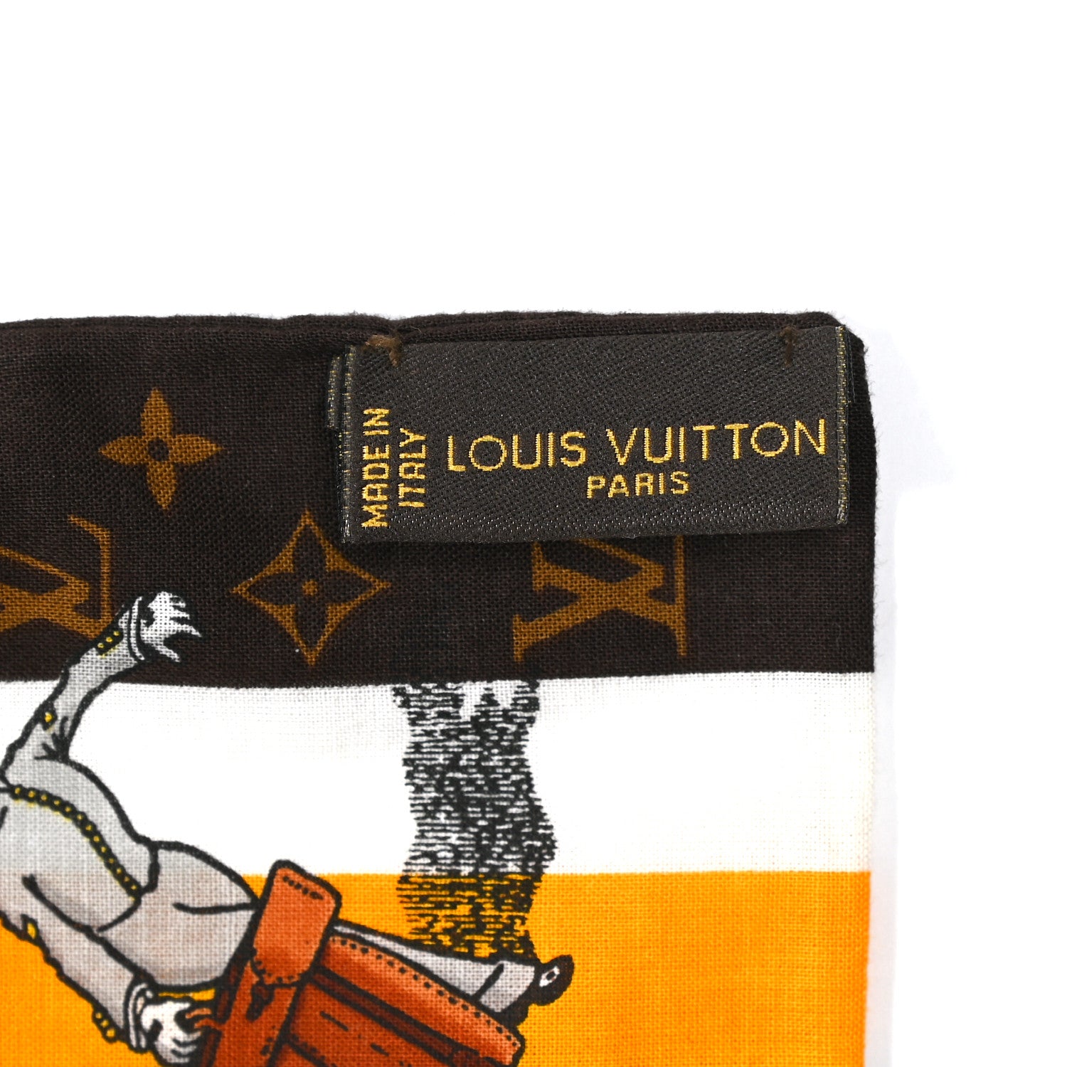 Louis Vuitton Cotton Monogram Groom Bandeau Scarf 3 of 3