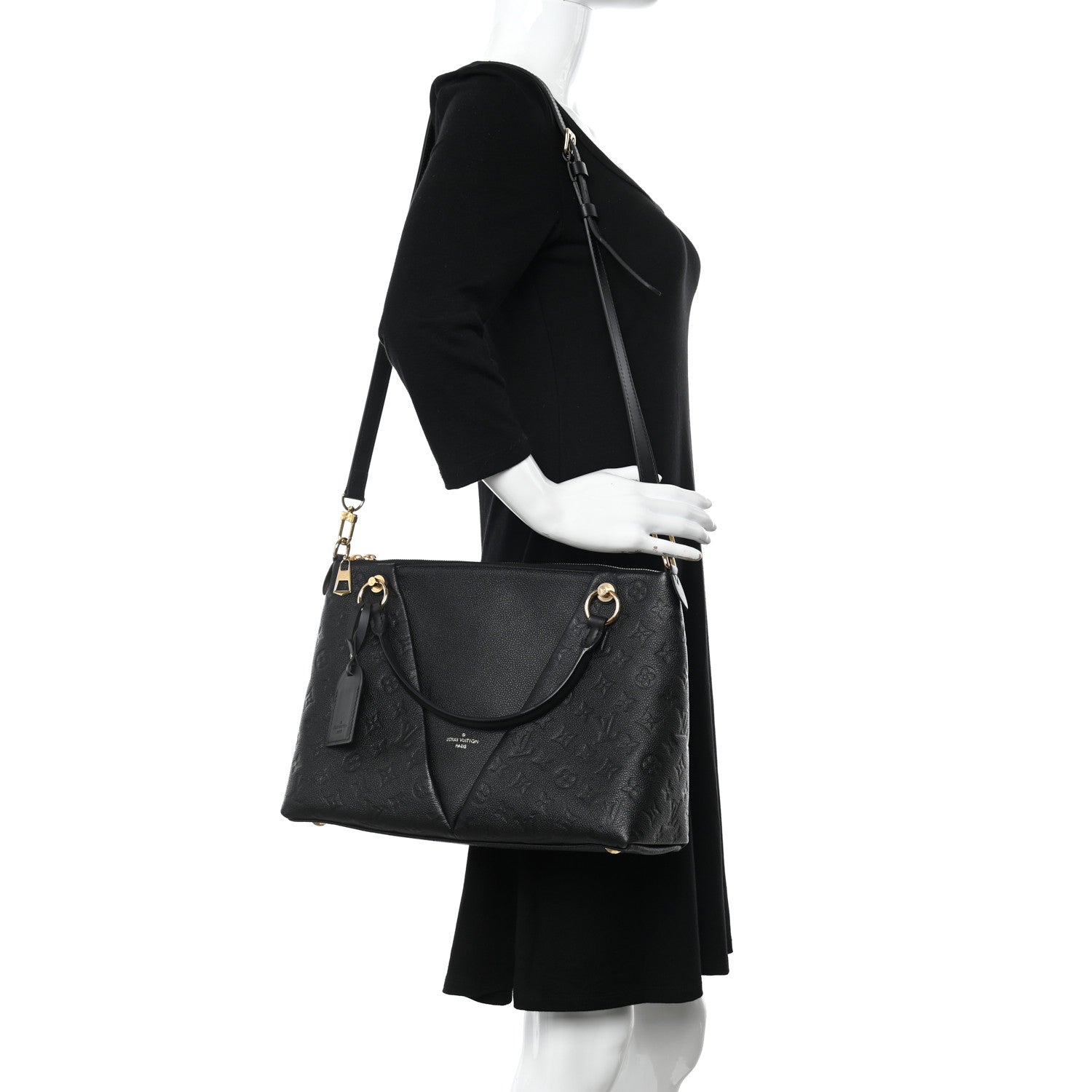 Louis Vuitton Empreinte V Tote MM Black 2 of 9