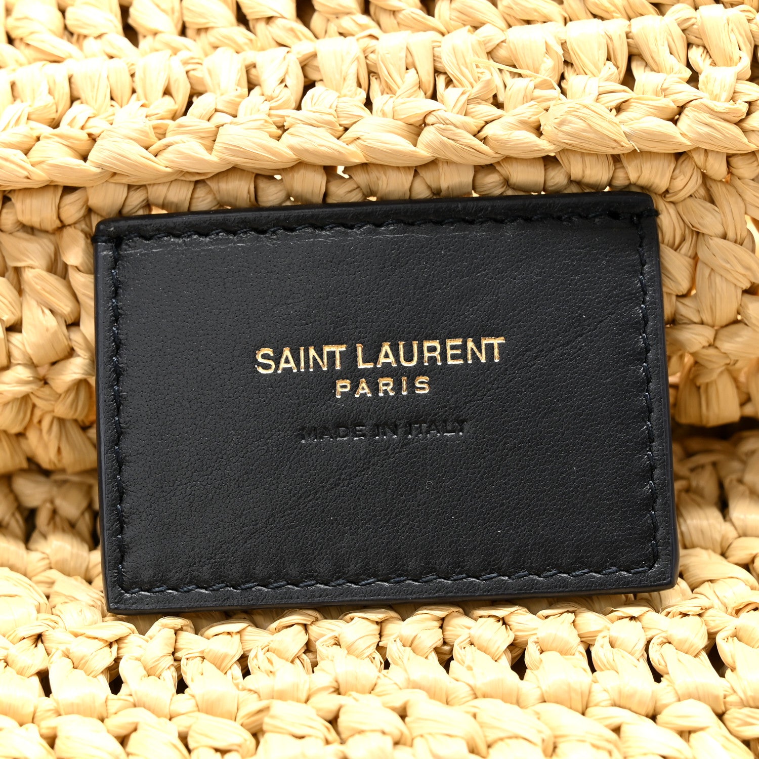 Saint Laurent Raffia Rive Gauche Tote Natural 6 of 10