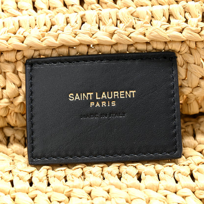 Saint Laurent Raffia Rive Gauche Tote Natural 6 of 10