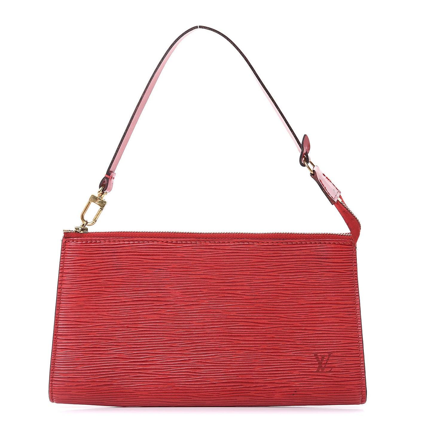 Epi Pochette Accessories 24 Castillan Red