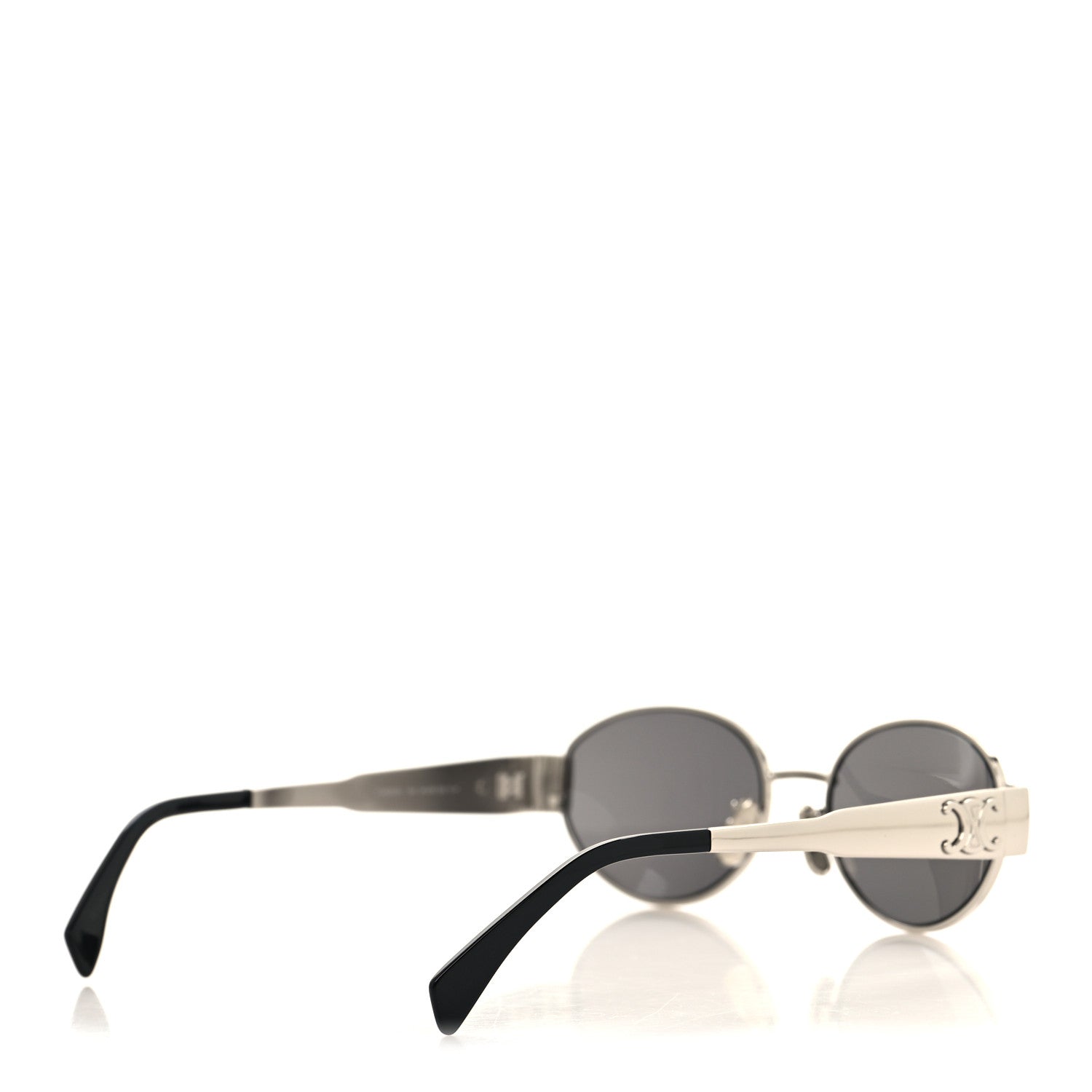 Celine Metal Triomphe 01 Sunglasses CL40235U Silver Black 4 of 8