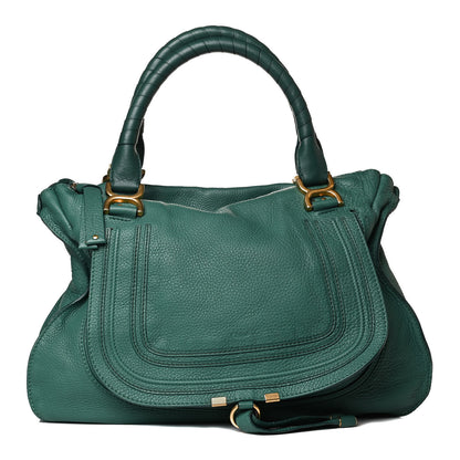 Chloe Calfskin Large Marcie Satchel Emerald 2 of 23