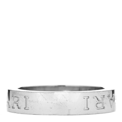 Bulgari 18K White Gold Diamond B.Zero1 Essential Band Ring 49 4.75 3 of 5