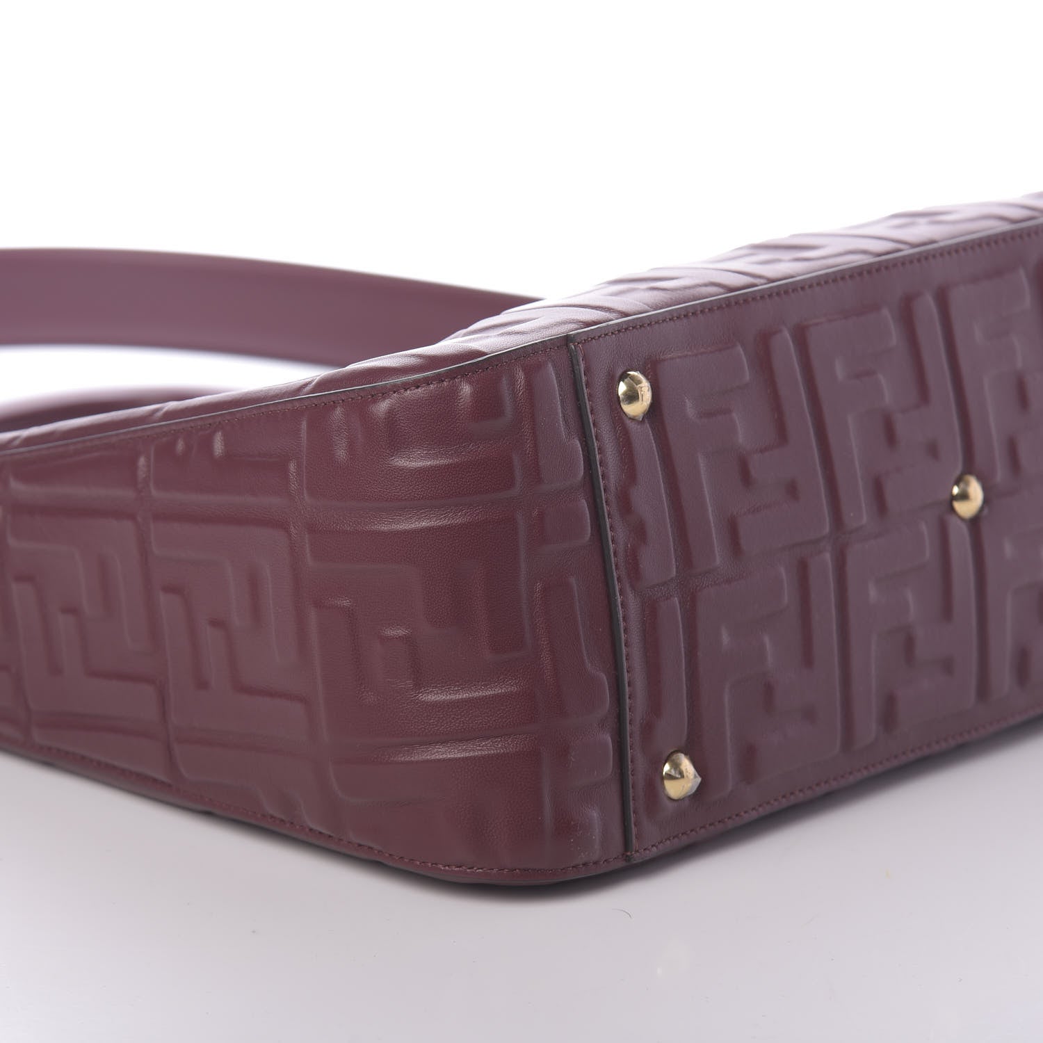 Fendi Nappa FF 1974 Embossed Medium FF Tote Barolo 9 of 10