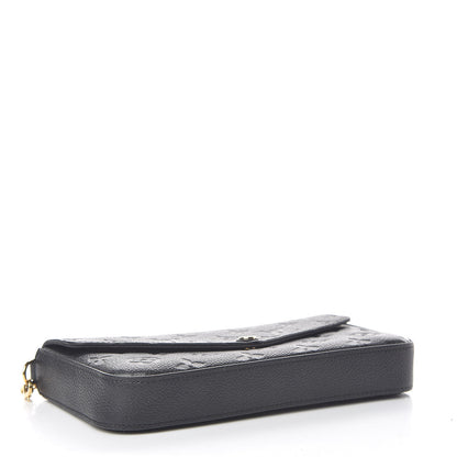 Louis Vuitton Empreinte Pochette Felicie Chain Wallet Black 4 of 14