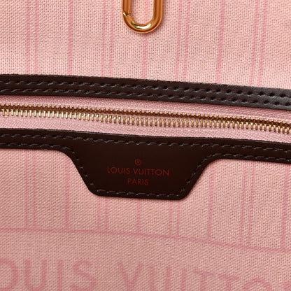 Louis Vuitton Damier Ebene Neo Neverfull MM Rose Ballerine 7 of 16