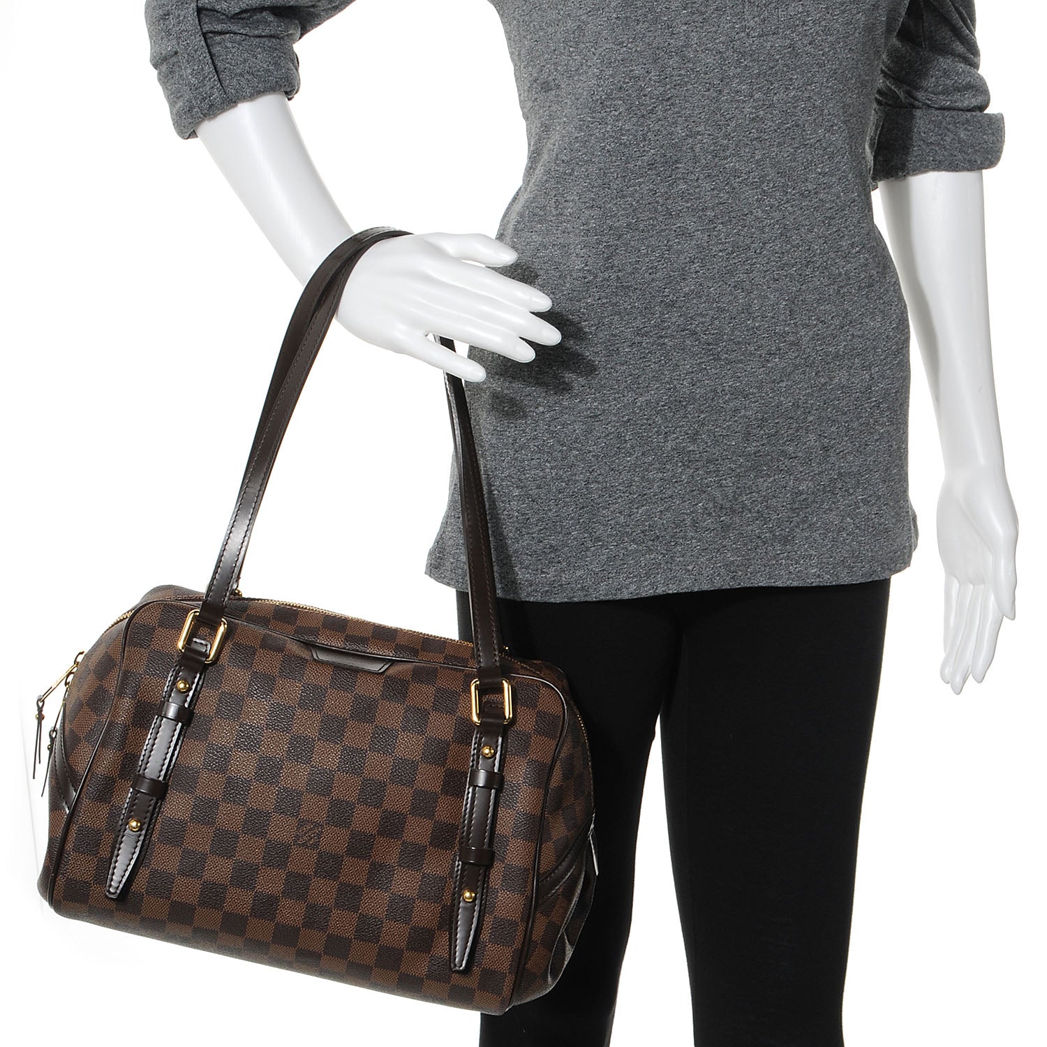 Louis Vuitton Damier Ebene Rivington GM 2 of 7