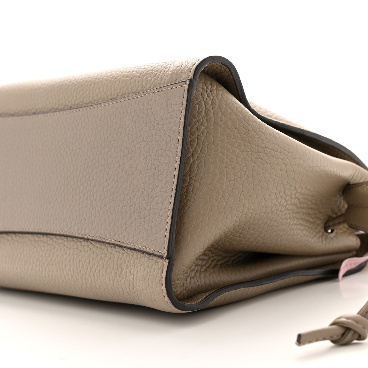 Heavy Grain Small Iris Tote Solid Grey Pink