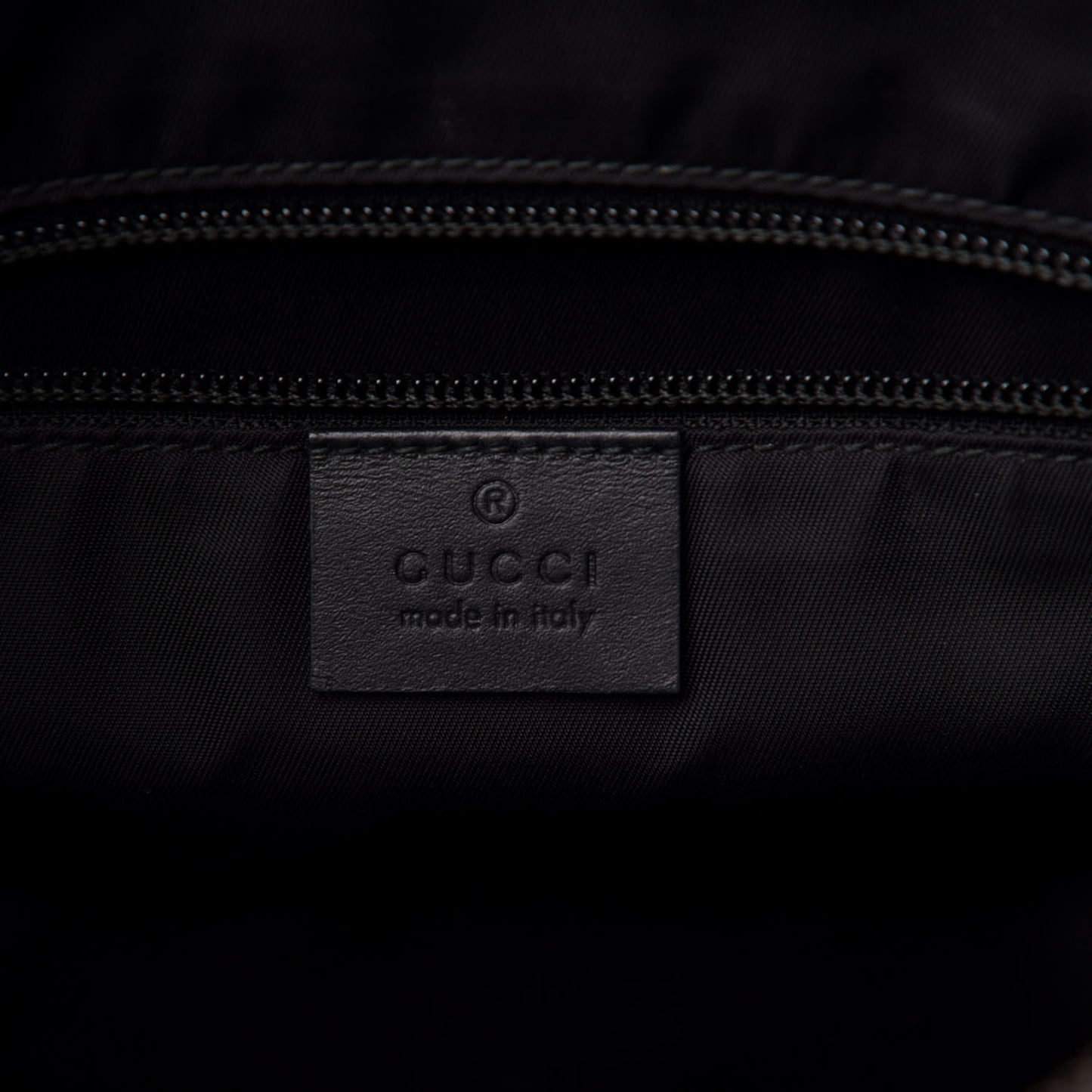 GG Supreme Monogram Web Messenger Bag Black