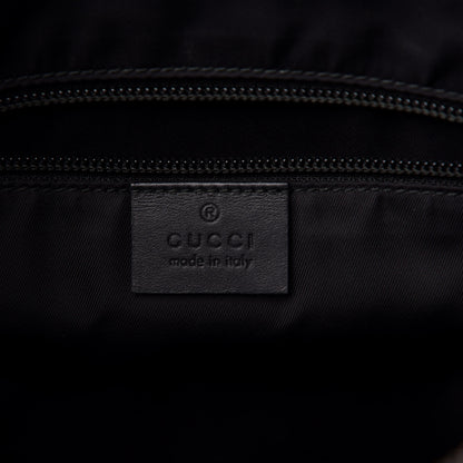 Gucci GG Supreme Monogram Web Messenger Bag Black 6 of 11