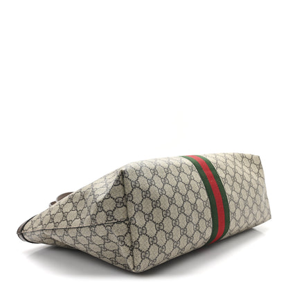 Gucci GG Supreme Monogram Medium Ophidia Shopping Tote Brown 4 of 10