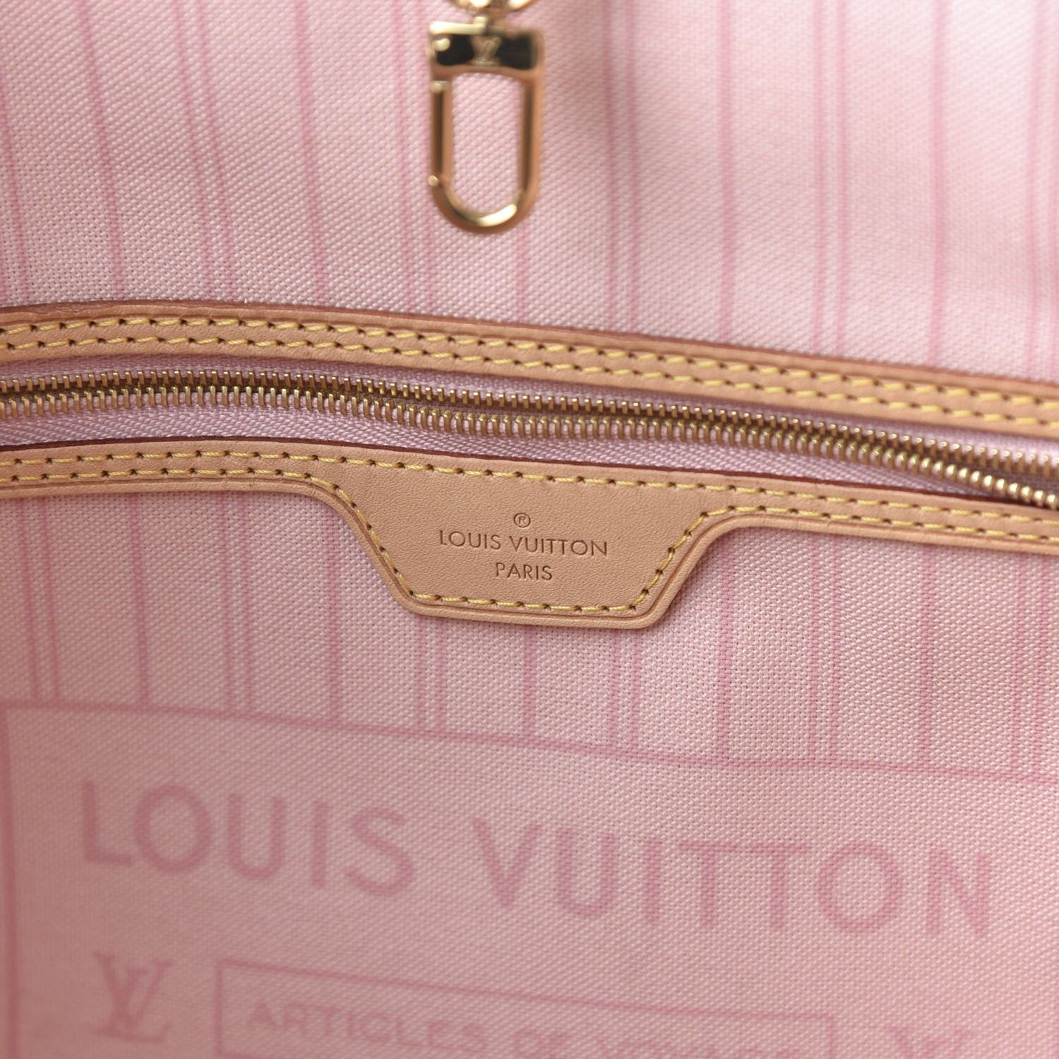 Louis Vuitton Damier Azur Neo Neverfull MM Rose Ballerine 8 of 10