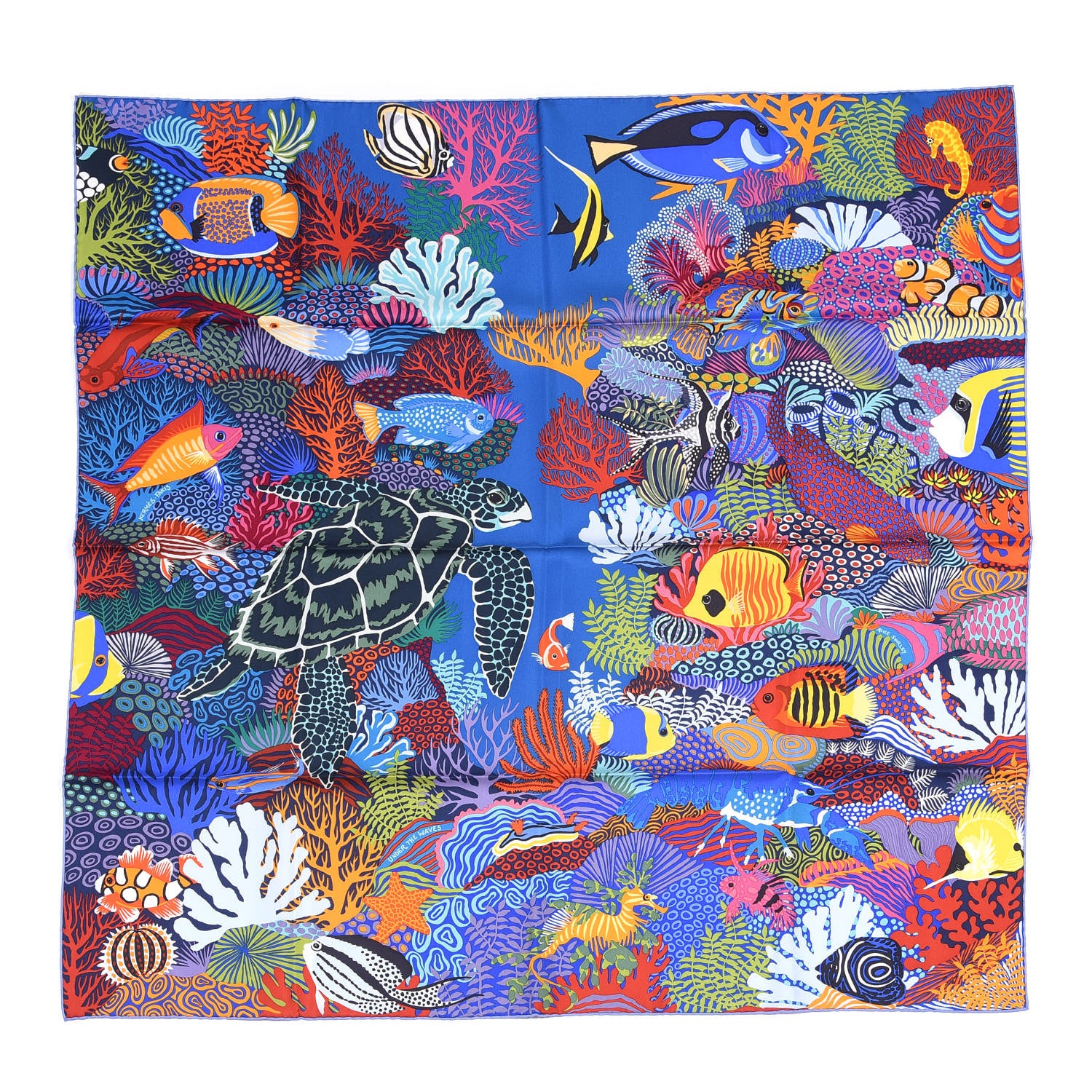 Hermes Silk Under The Waves Scarf 90 1 of 4