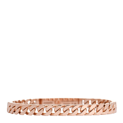Hermes 18K Rose Gold Diamond PM Kelly Chaine Bracelet LG 2 of 4