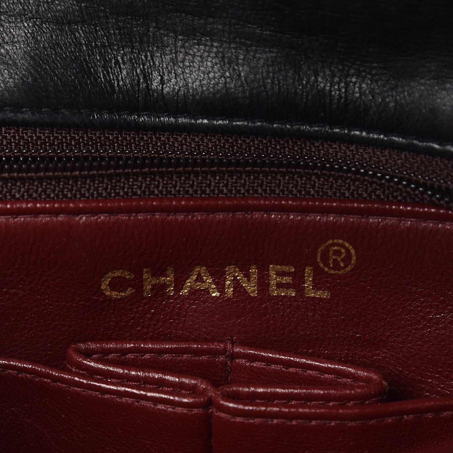 Lambskin Quilted Small Flap Black
