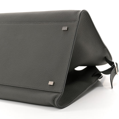 The Row Matte Grained Calfskin Soft Margaux 15 Timouse Grey 9 of 10