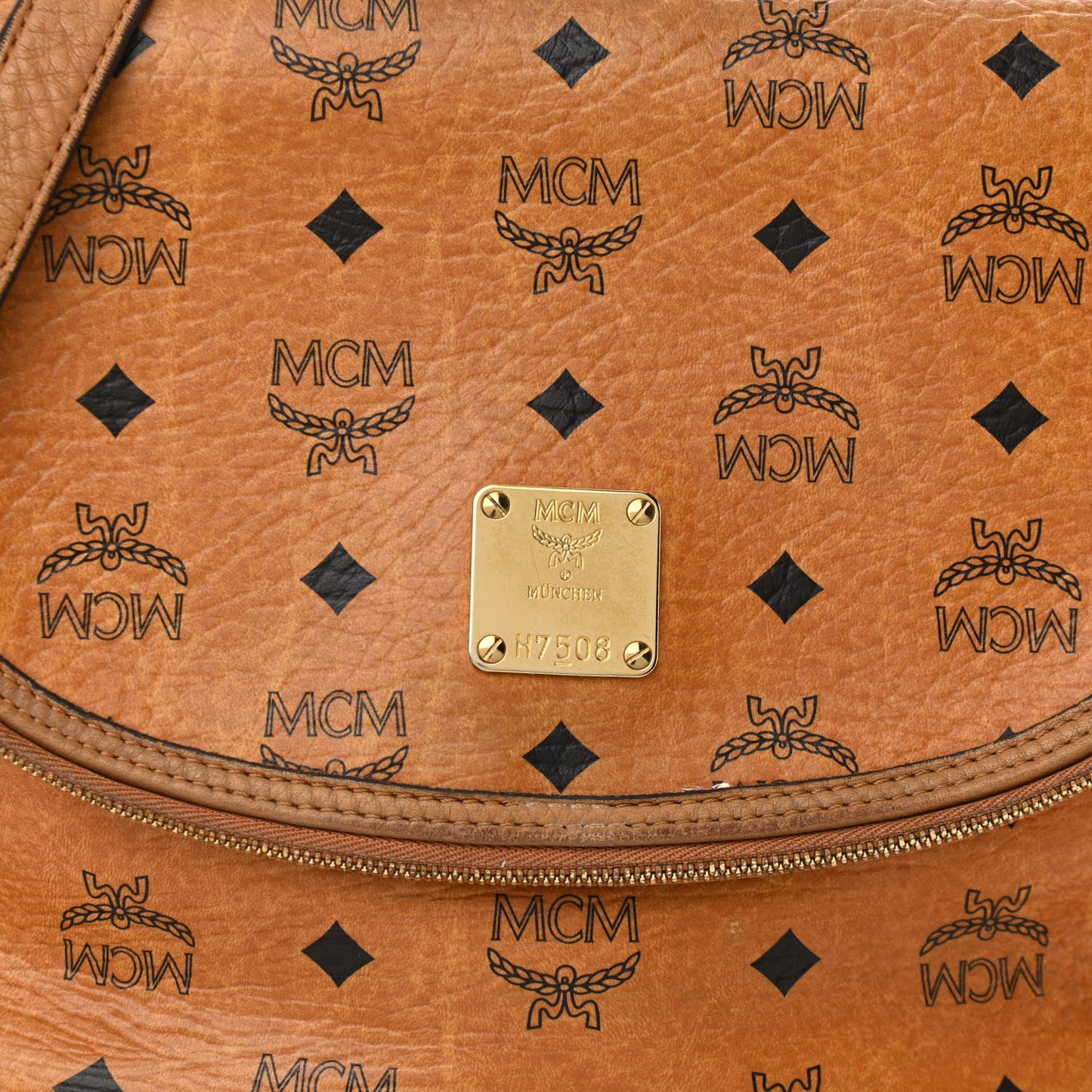 Visetos Heritage Crossbody Cognac