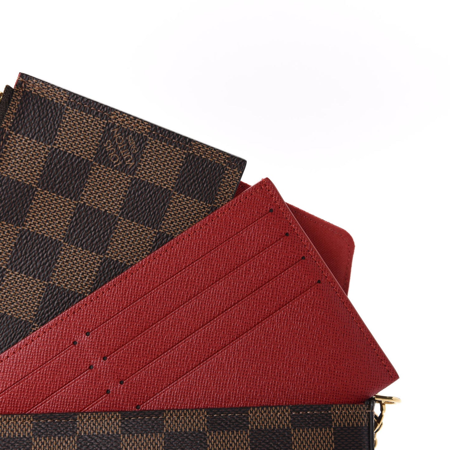 Damier Ebene Pochette Felicie Chain Wallet