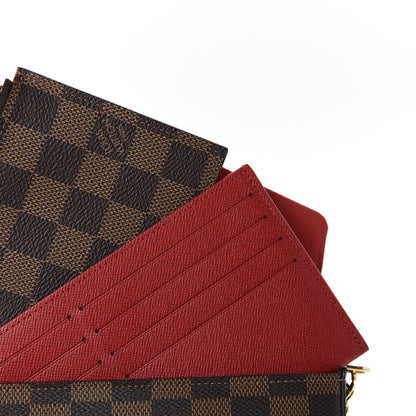 Louis Vuitton Damier Ebene Pochette Felicie Chain Wallet 8 of 11