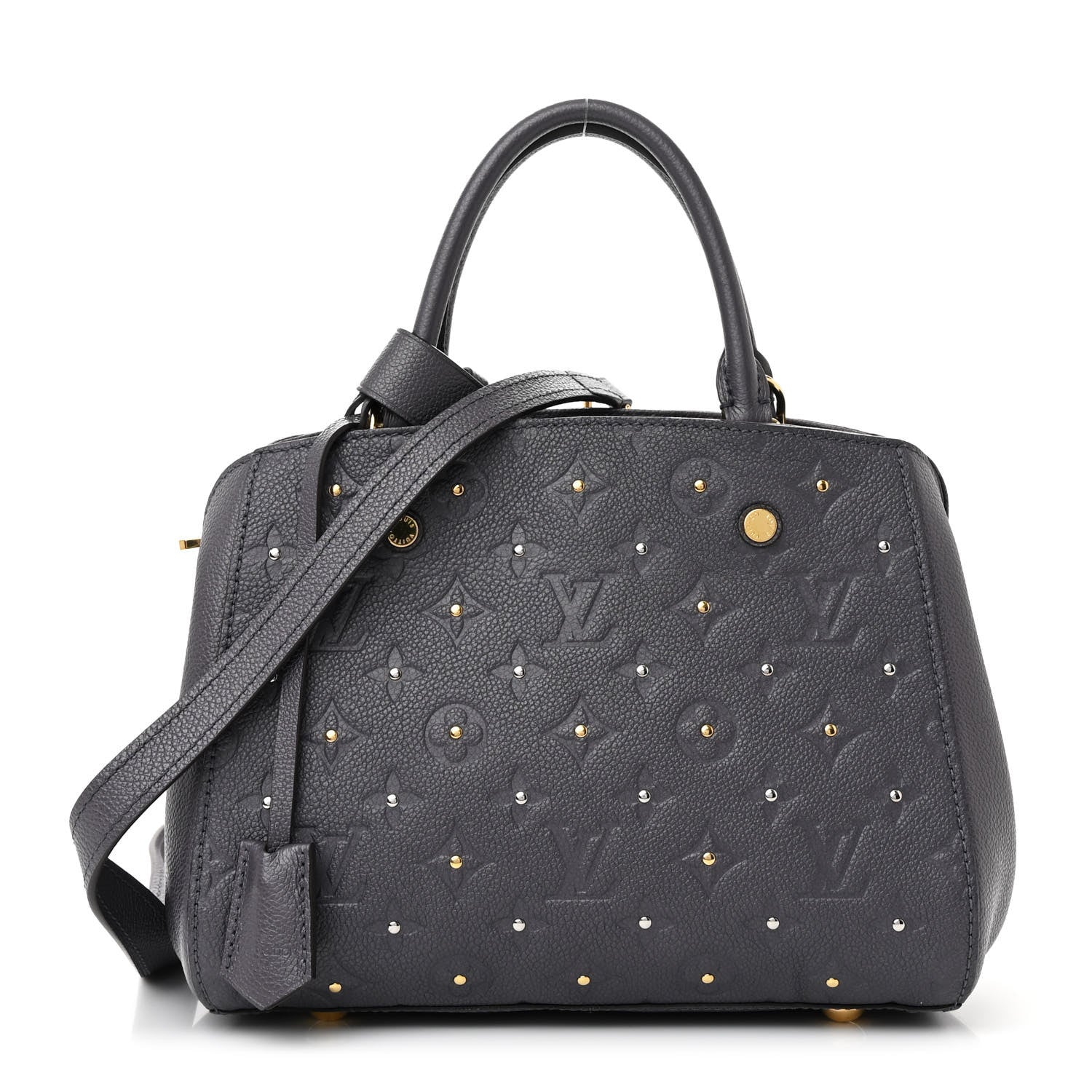 Louis Vuitton Empreinte Studded Montaigne BB Gris Silver 1 of 11