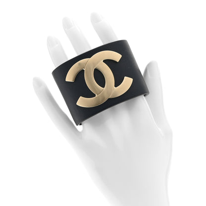Chanel Calfskin CC Wide Cuff S Navy 2 of 5