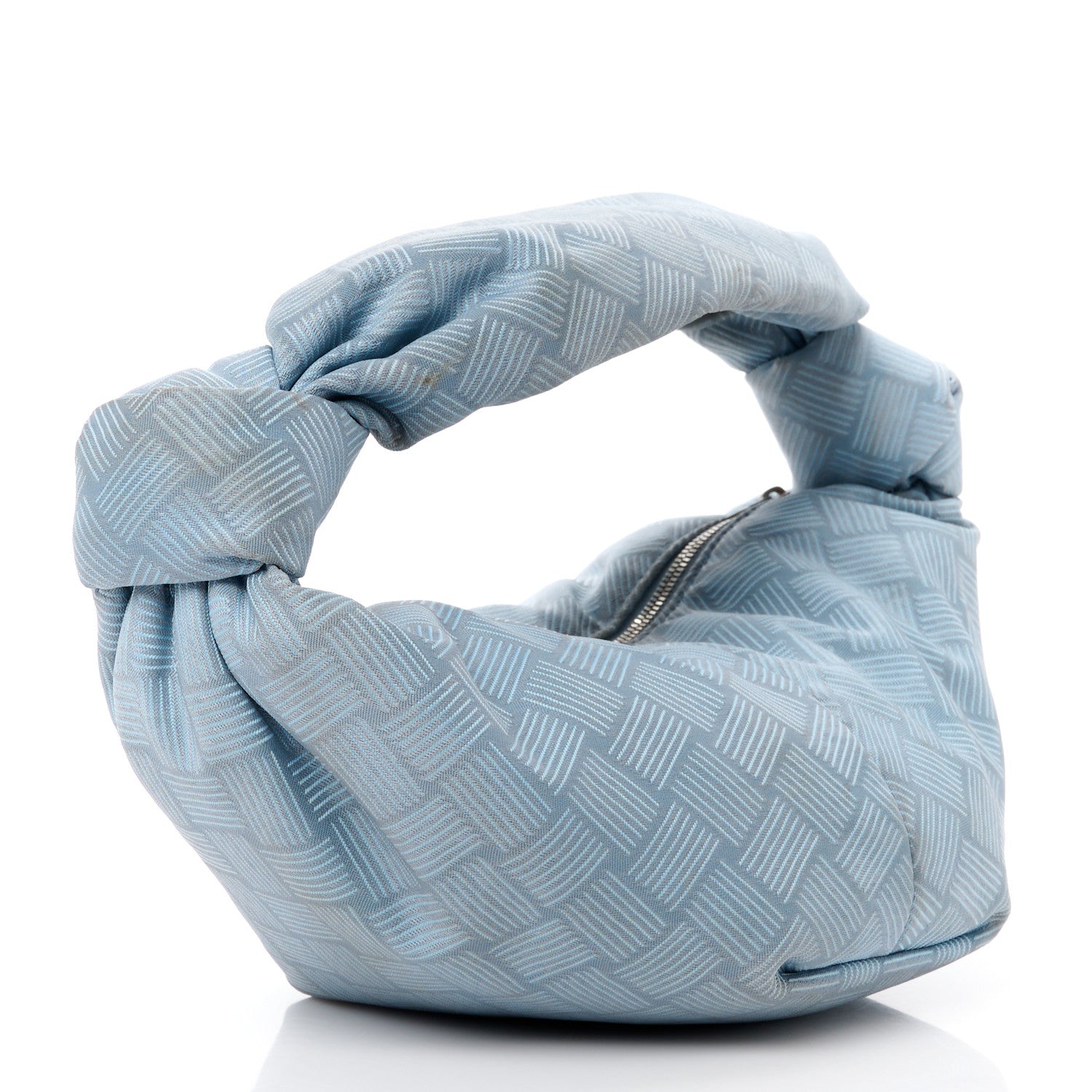 Bottega Veneta Jacquard Mini Double Knot Bag Bubble Silver 3 of 11
