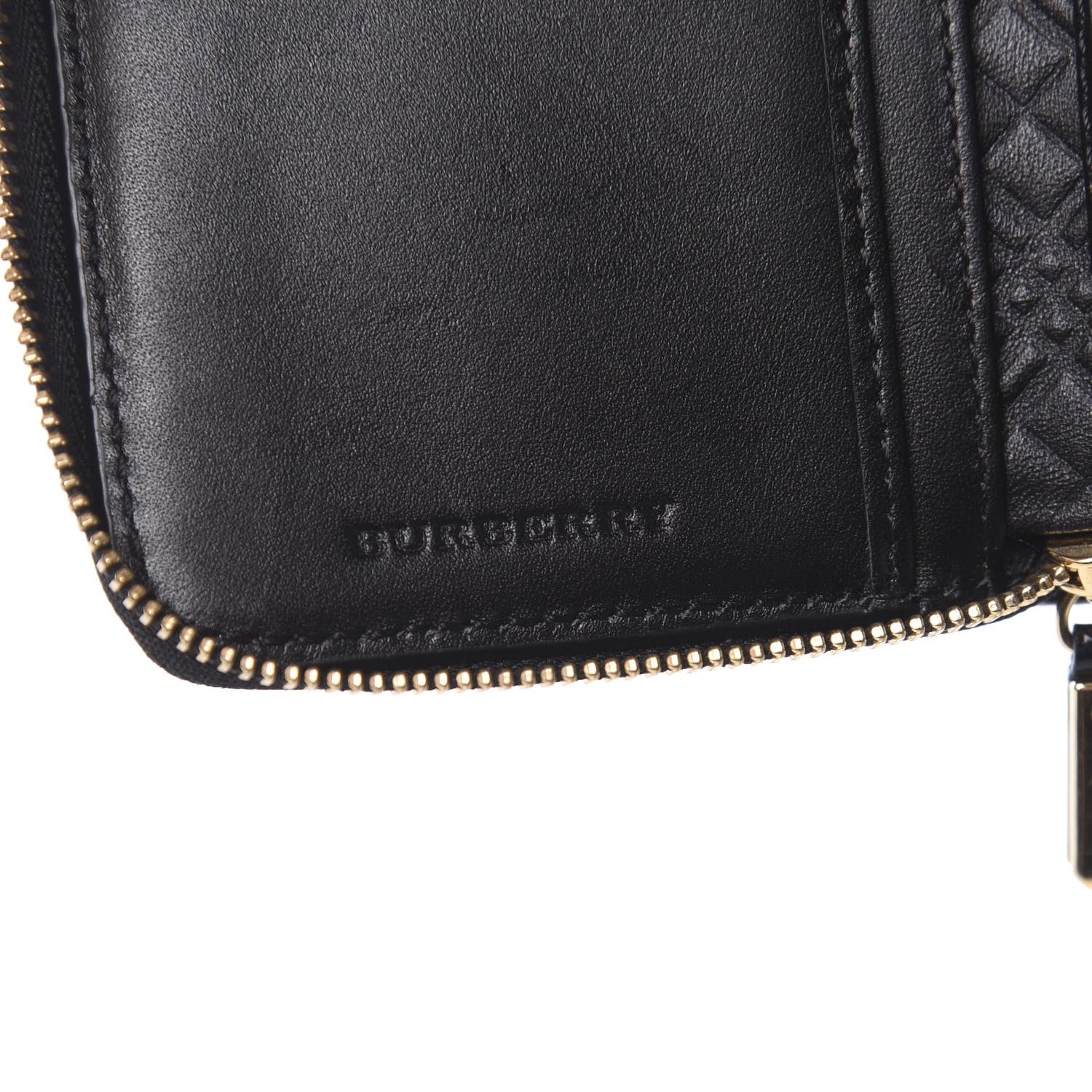 Burberry Patent London Medium Marston Zip Around Wallet Black 6 of 8