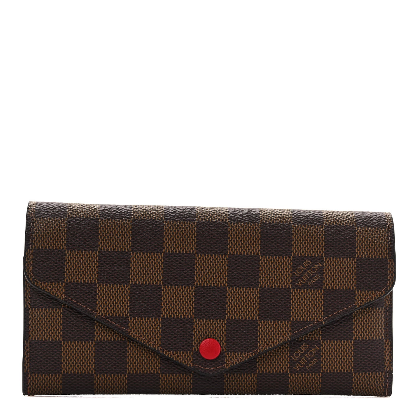 Damier Ebene Josephine Wallet Red