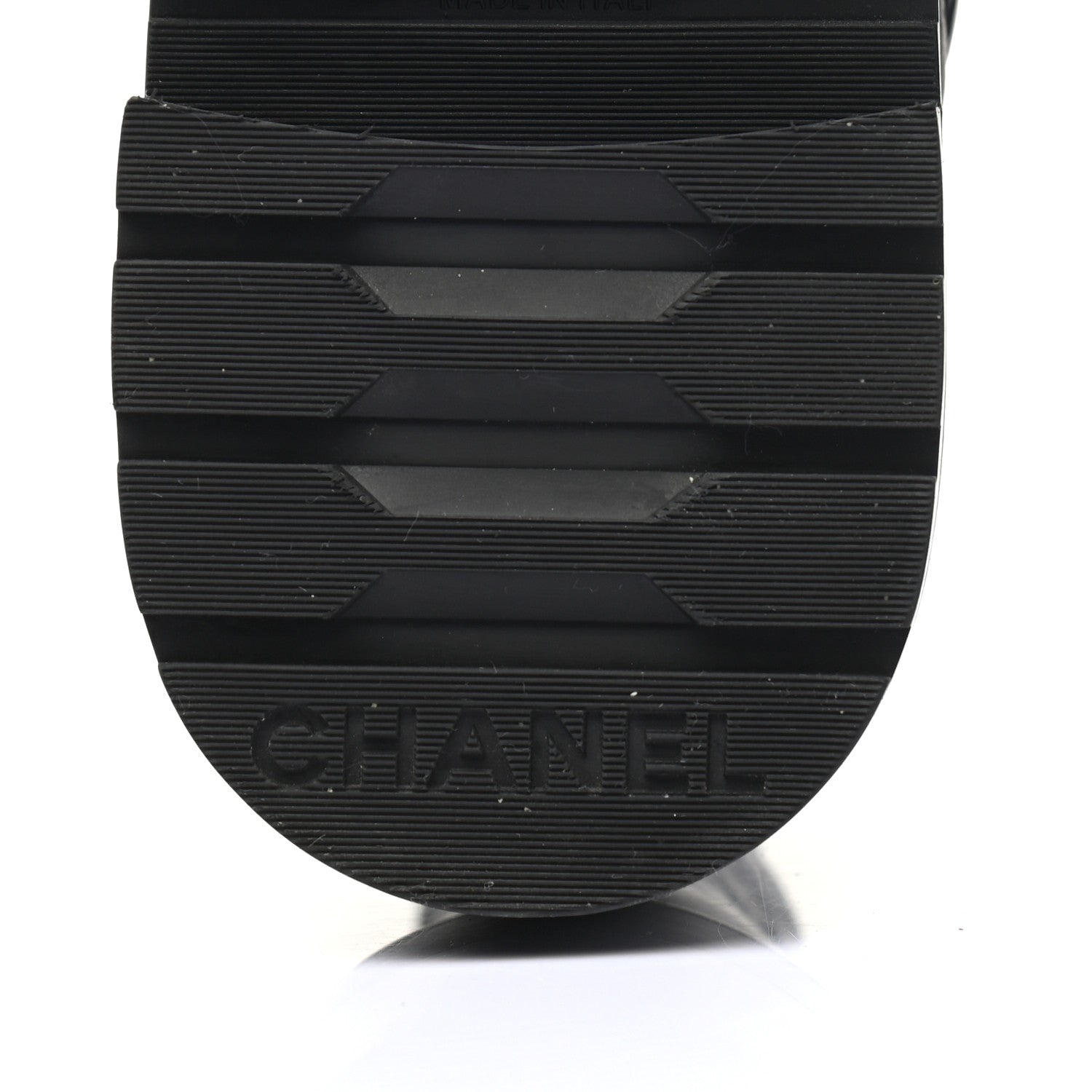 Chanel Shiny Goatskin Calfskin Quilted Lace Up Combat Boots 40 Black 6 of 7