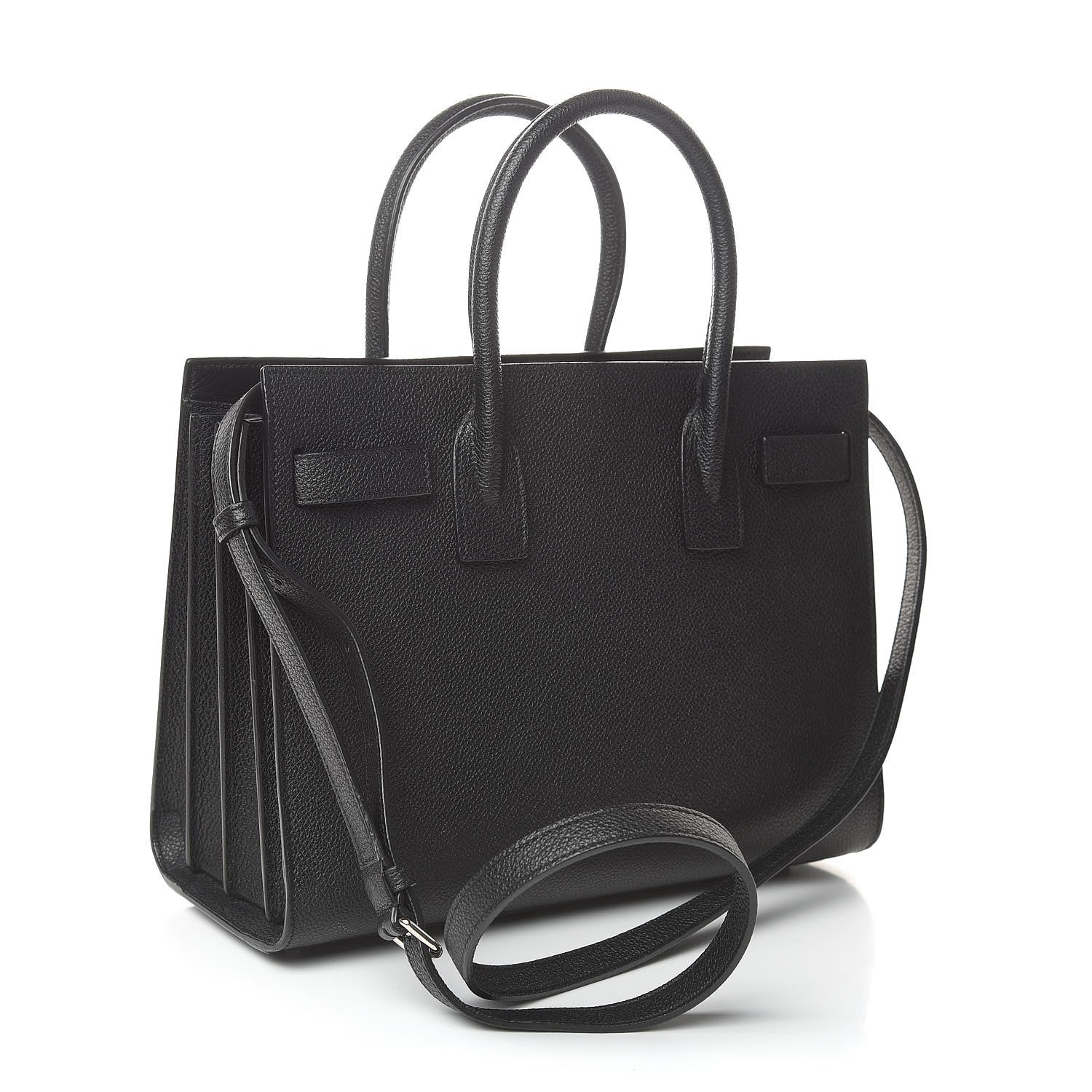 Saint Laurent Grained Calfskin Baby Sac De Jour Black 3 of 10