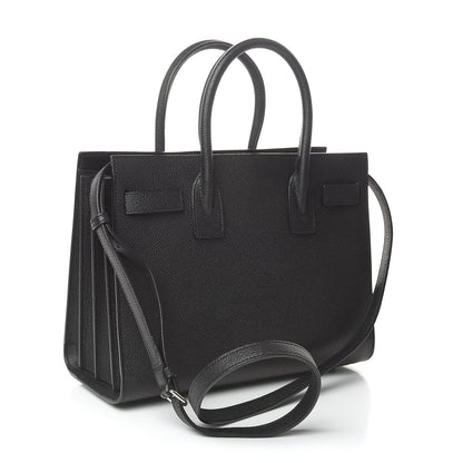 Saint Laurent Grained Calfskin Baby Sac De Jour Black 3 of 10