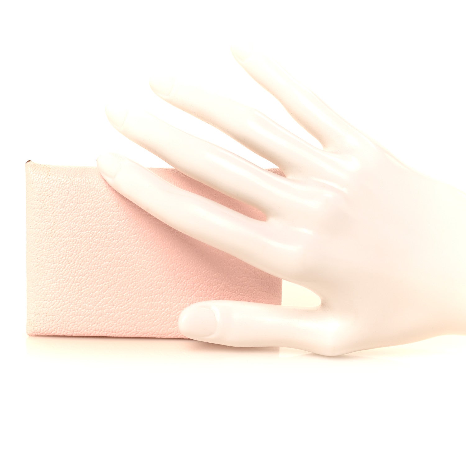 Hermes Chevre Mysore Calvi Card Case Mauve Pale 2 of 9