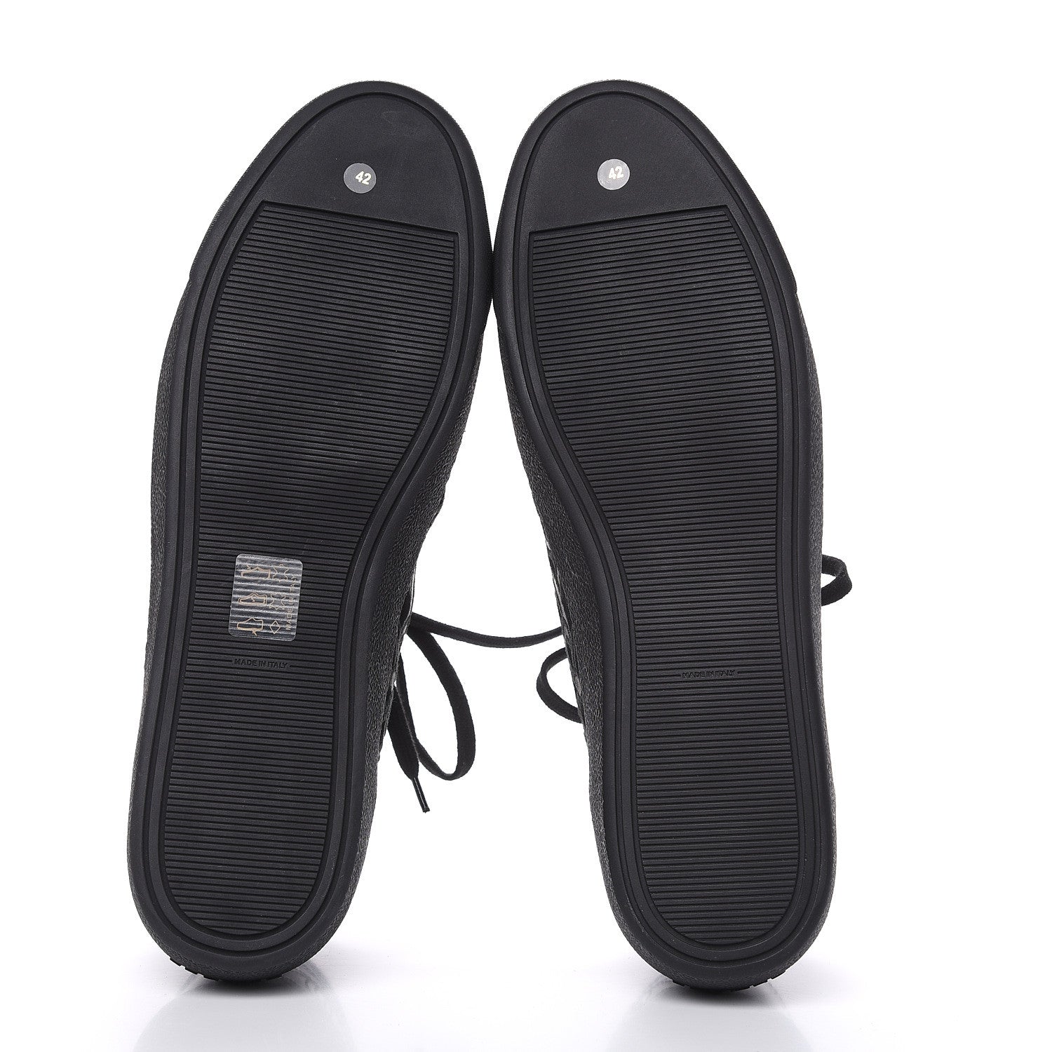 Chanel Patent Grained Goatskin Hollow Out Flower Sneakers 42 Black 5 of 7
