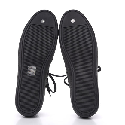 Chanel Patent Grained Goatskin Hollow Out Flower Sneakers 42 Black 5 of 7